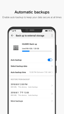 Screenshot of the application Huawei Backup - #3