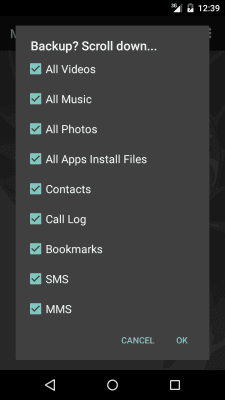 Screenshot of the application My Backup - #10