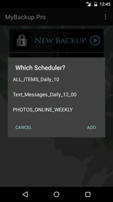 Screenshot of the application My Backup - #14