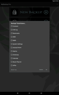 Screenshot of the application My Backup - #15