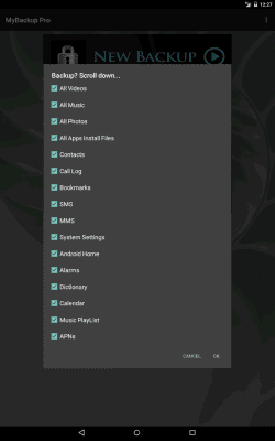 Screenshot of the application My Backup - #17