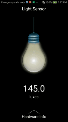 Screenshot of the application Sensor Box for Android - #4