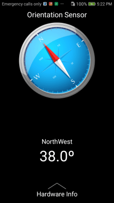 Screenshot of the application Sensor Box for Android - #5