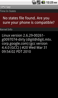 Screenshot of the application CPU Spy - #2