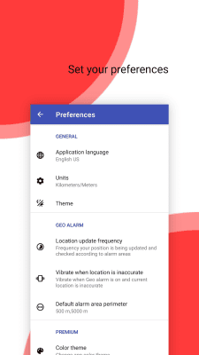 Screenshot of the application Wake Me There - #5