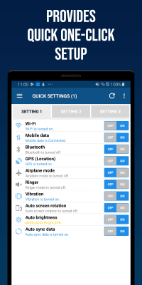 Screenshot of the application Smart Quick Settings - #1