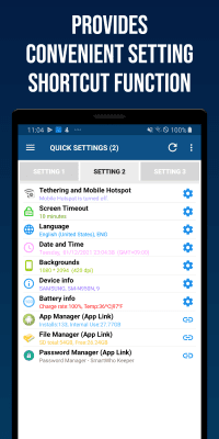 Screenshot of the application Smart Quick Settings - #2