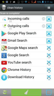 Screenshot of the application Quick Search History Cleanup - #2
