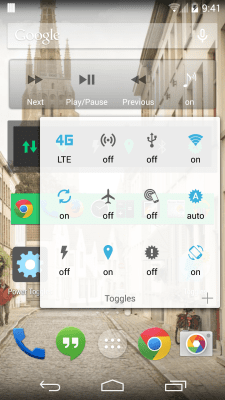 Screenshot of the application Power Toggles - #2
