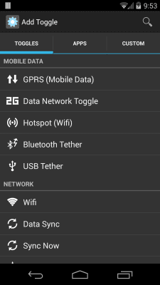 Screenshot of the application Power Toggles - #6