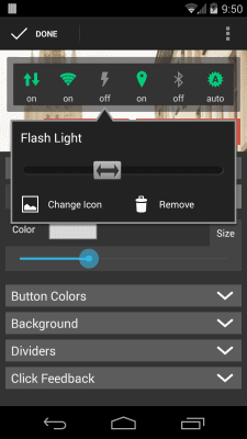 Screenshot of the application Power Toggles - #7