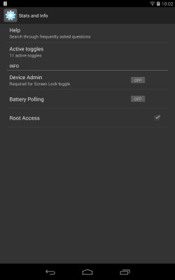 Screenshot of the application Power Toggles - #15