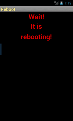 Screenshot of the application Reboot - #3