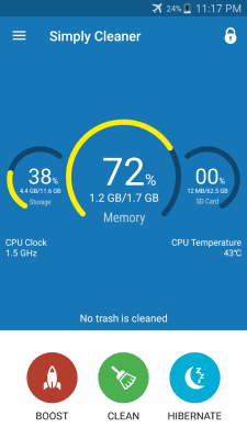 Screenshot of the application Droid Cleaner (Optimizer) - #1