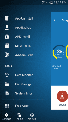 Screenshot of the application Droid Cleaner (Optimizer) - #2