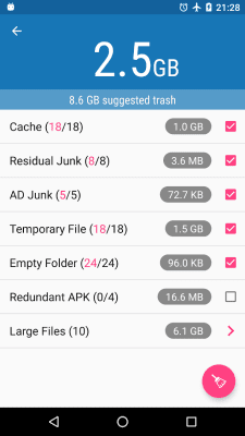 Screenshot of the application Droid Cleaner (Optimizer) - #3