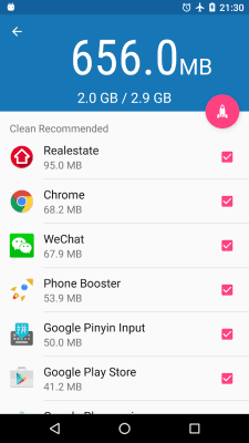 Screenshot of the application Droid Cleaner (Optimizer) - #5