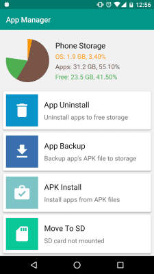 Screenshot of the application Droid Cleaner (Optimizer) - #7