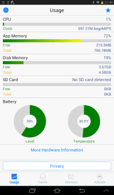 Screenshot of the application Droid Cleaner (Optimizer) - #9