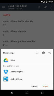 Screenshot of the application BuildProp Editor - #6