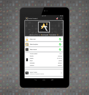 Screenshot of the application Android Tweaker 2 - #1