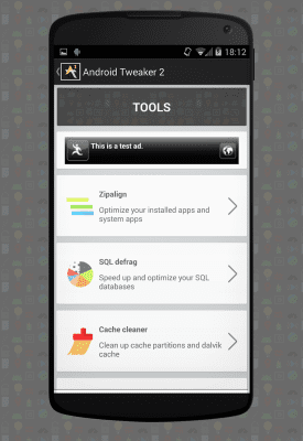 Screenshot of the application Android Tweaker 2 - #9