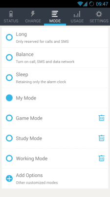 Screenshot of the application Solo Battery Saver - #4