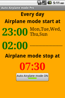 Screenshot of the application Auto Flight Mode Pro - #3