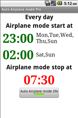 Screenshot of the application Auto Flight Mode Pro - #4