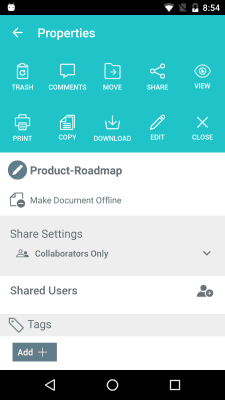 Screenshot of the application Document Management -Zoho Docs - #5
