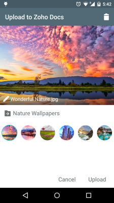 Screenshot of the application Document Management -Zoho Docs - #7