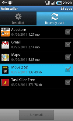 Screenshot of the application Instant Uninstaller - #3