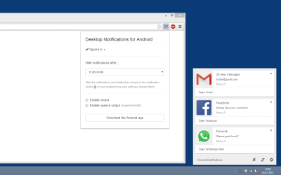 Screenshot of the application Desktop Notifications - #1