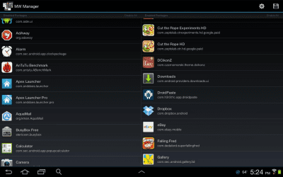 Screenshot of the application MultiWindow Manager(Note 10.1) - #1