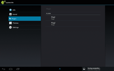 Screenshot of the application Update me - #3