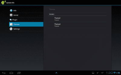 Screenshot of the application Update me - #4