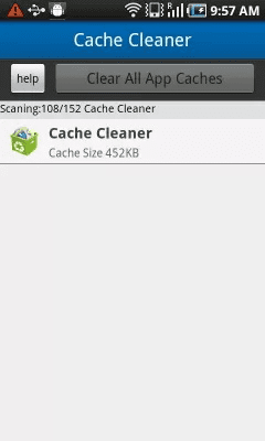 Screenshot of the application App Cache Cleaner - #4