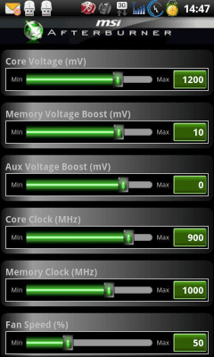 Screenshot of the application MSI Afterburner APP - #3