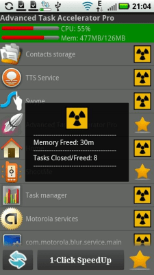 Screenshot of the application Super Booster Pro - #2