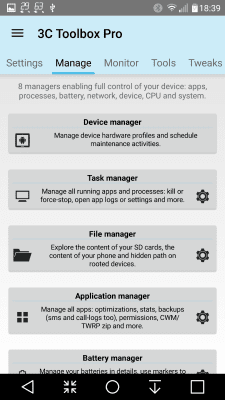 Screenshot of the application 3C All-in-One Toolbox - #1