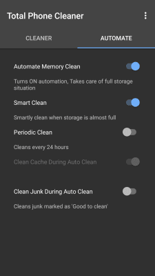 Screenshot of the application Total Memory Cleaner Free - #11