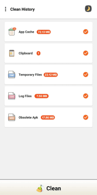 Screenshot of the application Easy history cleanup - #6