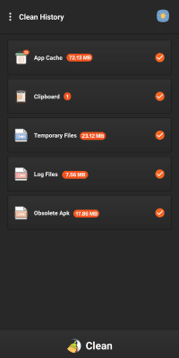 Screenshot of the application Easy history cleanup - #7