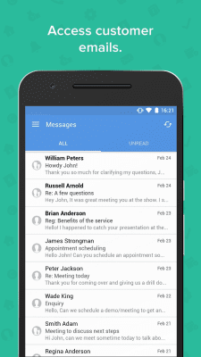Screenshot of the application Zoho CRM - #4