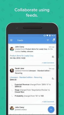 Screenshot of the application Zoho CRM - #7