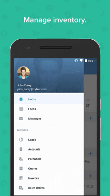 Screenshot of the application Zoho CRM - #8