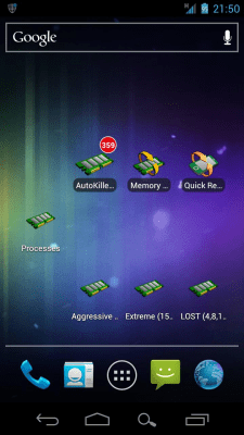 Screenshot of the application AutoKiller Memory Optimizer - #5