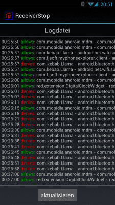 Screenshot of the application ReceiverStop - #4