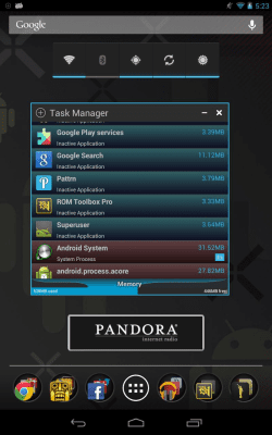 Screenshot of the application Memory Manager - #4