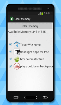 Screenshot of the application clean memory - #1